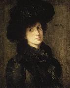 julian alden weir Girl in Black oil painting picture wholesale